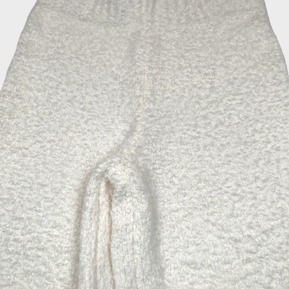 SKIMS Cozy Knit Boucle Set Pullover Sweater Relaxed Pants in Bone Women's M/L - Picture 7 of 13